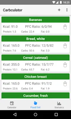 Carbculator android App screenshot 4