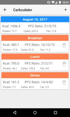 Carbculator android App screenshot 6